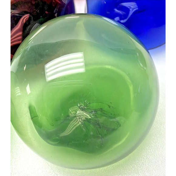 Vintage Lot of 10 Pier 1 Candlescaping Floating Bubbles Blown Glass Floats Orbs - Picture 7 of 12